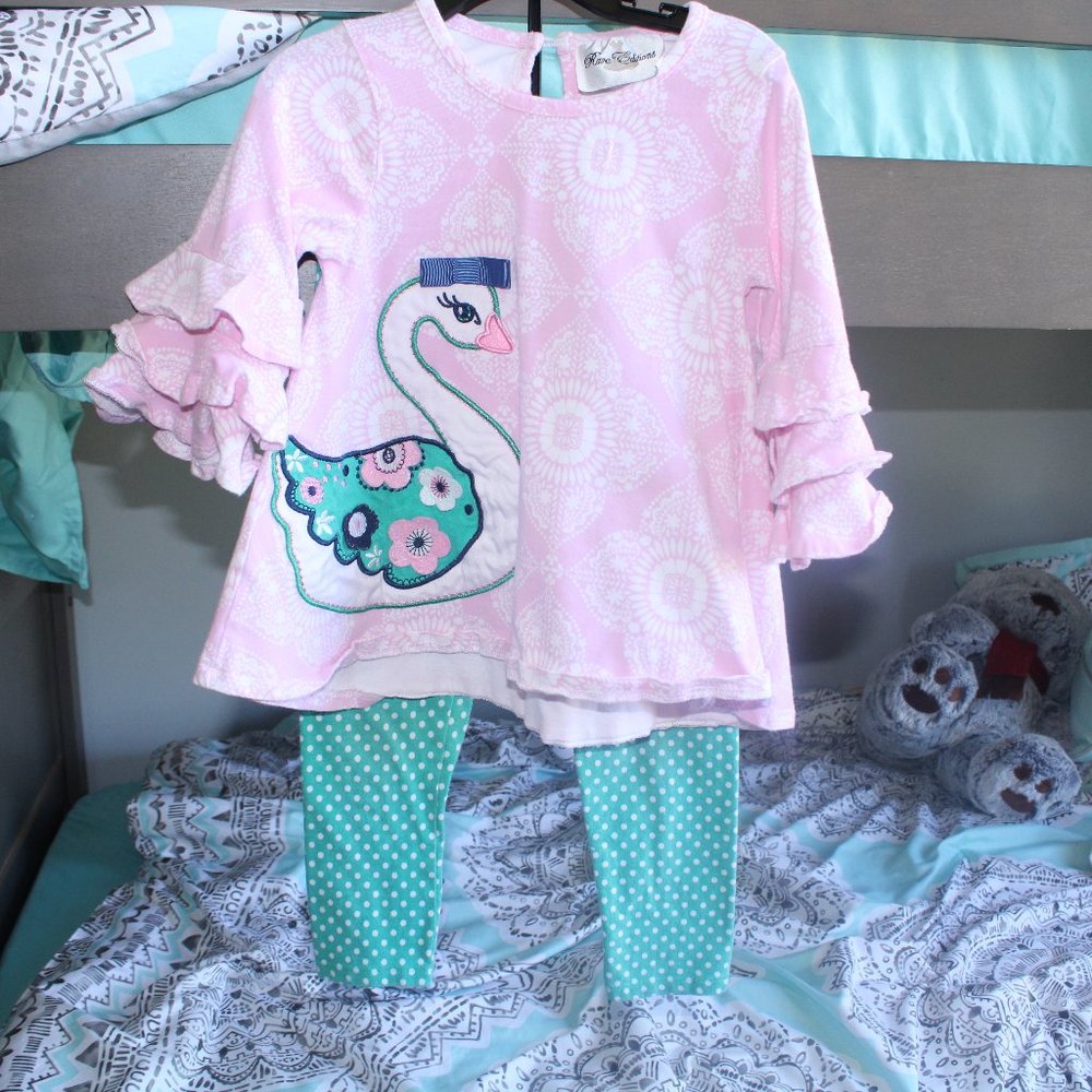 rare edition swan 2 piece set